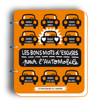 Couverture des bons mots d'excuses pour l'automobile