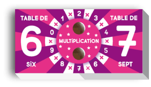 Les TABLES de MULTiPLiCATiONS <br> <span style="font-size:0.7em">Tables de 6-7 (face A) <br> Tables de 8-9 (face B)</span>