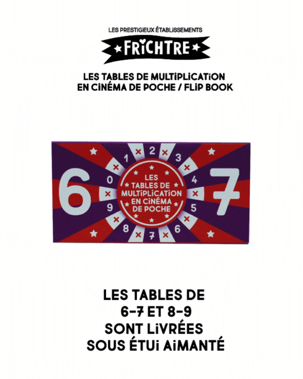 Les TABLES de MULTiPLiCATiONS <br> <span style="font-size:0.7em">Tables de 6-7 (face A) <br> Tables de 8-9 (face B)</span> – Image 4